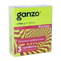 Изображение товара Ganzo Extase презервативы точечные ребристые, 3шт