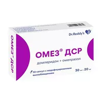 Изображение товара Омез ДСР капсулы с модиф. высвоб. 30мг+20мг, №30