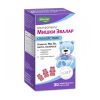 Изображение товара Эвалар Бэби Формула Мишки Спокойствие пастилки жевательные, №30