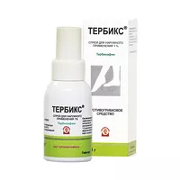 Изображение товара Тербикс спрей д/наружн. прим. 1%, 30г