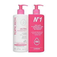 Изображение товара Topicrem набор Ультраувлажняющее молочко для тела, 500мл №2