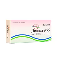 Изображение товара Деплатт-75 таблетки покрыт. п/о 75мг, №28