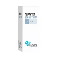 Изображение товара Пирантел суспензия д/приема внутрь 250мг/5мл, 15мл Озон
