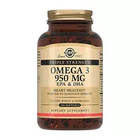 Изображение товара Solgar Тройная омега 3 капсулы 950мг, №100