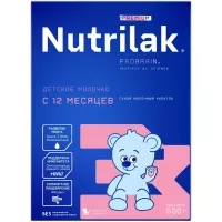 Изображение товара Nutrilak Premium 3 сухой молочный напиток (12+мес), 600г