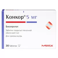 Изображение товара Конкор таблетки покрыт. п/о 5мг, №30