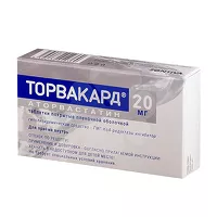 Изображение товара Торвакард таблетки п/о 20мг, №30