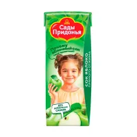 Изображение товара Сады Придонья сок яблоко прямого отжима (4+мес), 125мл