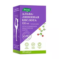 Изображение товара Эвалар Альфа-липоевая кислота капсулы 100мг, №30