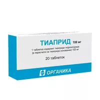 Изображение товара Тиаприд таблетки 100мг, №20