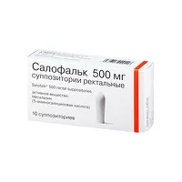 Изображение товара Салофальк суппозитории рект. 500мг, №10