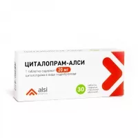 Изображение товара Циталопрам-Алси таблетки покрыт. п/о 20мг, №30