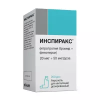Изображение товара Инспиракс аэроз. д/ингал. доз. 20мкг+50мкг/доза, 200доз