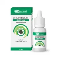 Изображение товара Ципрофлоксацин-Оптик капли глазные 0,3%, 5мл Лекко