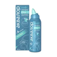 Изображение товара Аквалор Софт DUO с насадкой душ/струя спрей назальный для детей с 6 месяцев и взрослых, 150мл