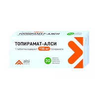 Изображение товара Топирамат-Алси таблетки покрыт. п/о 100мг, №30