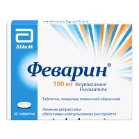 Изображение товара Феварин таблетки покрыт. п/о 100мг, №30
