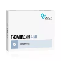 Изображение товара Тизанидин таблетки 4мг, №30 Озон