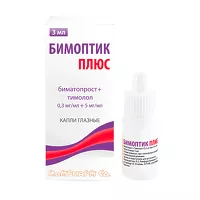 Изображение товара Бимоптик плюс капли глазные, 3мл