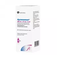 Изображение товара Аугментин порошок д/пригот.сусп. д/приема внутрь 400мг+57мг/5мл, 12,6г