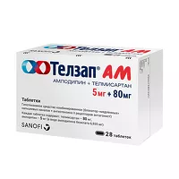Изображение товара Телзап АМ таблетки 5мг+80мг, №28