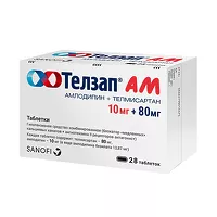 Изображение товара Телзап АМ таблетки 10мг+80мг, №28