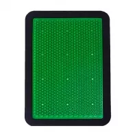 Изображение товара Аппликатор Кузнецова коврик акупунктурный металломагнитный на мягкой подложке зеленый 15*22см, №1