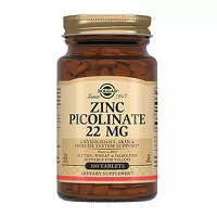 Изображение товара Solgar Пиколинат цинк таблетки 22мг, №100