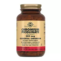 Изображение товара Solgar Пиколинат хрома капсулы 200мкг, №90
