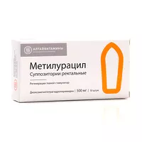 Изображение товара Метилурацил суппозитории рект. 500мг, №10