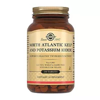 Изображение товара Solgar Йод из бурых водорослей и йодида калия таблетки 200мкг, №250