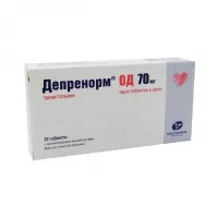 Изображение товара Депренорм ОД таблетки пролонг.действ.покрыт.об. 70мг, №30