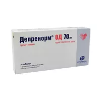 Изображение товара Депренорм ОД таблетки пролонг.действ.покрыт.об. 70мг, №30