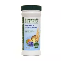 Изображение товара Сибирская клетчатка Льняная с фруктами, 280г