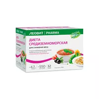 Изображение товара Леовит Худеем за неделю Средиземноморская диета (кейс), 708г