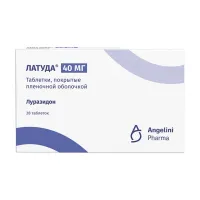 Латуда таблетки покрыт. п/о 40мг, №28
