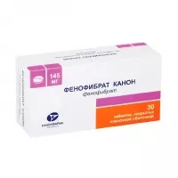 Изображение товара Фенофибрат Канон таблетки покрыт. п/о 145мг, №30