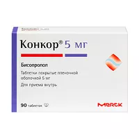 Изображение товара Конкор таблетки покрыт. п/о 5мг, №90
