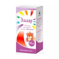 Изображение товара Элькар раствор д/приема внутрь 300мг/мл, 25мл Пик-фарма