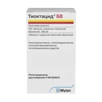 Изображение товара Тиоктацид БВ таблетки покрыт. п/о 600мг, №100
