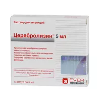 Изображение товара Церебролизин раствор д/инъекций, 5мл №5 Эвер Фарма