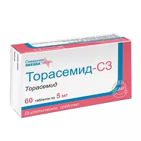 Изображение товара Торасемид-СЗ таблетки 5мг, №60