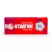 Изображение товара Пенталгин Экстра гель д/наружн. прим. 5%, 100г