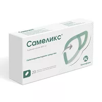 Изображение товара Самеликс таблетки покрыт. кишечнораств. плен. об. 400мг, №20
