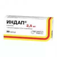 Изображение товара Индап капсулы 2,5мг, №30