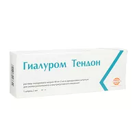 Изображение товара Гиалуром Тендон раствор д/в/суст. введ. 40мг/2мл, №1 шприц