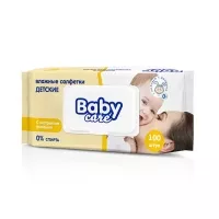 Изображение товара Baby Care Влажные салфетки детские, 100шт