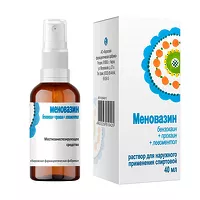 Изображение товара Меновазин раствор д/наружн. прим. спиртовой с дозат-распылит., 40мл