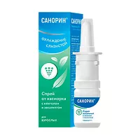 Изображение товара Санорин спрей назальный с ментолом и эвкалиптом 0,1%, 10мл