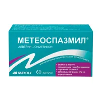 Изображение товара Метеоспазмил капсулы 60мг+300мг, №60 Майоли Спиндлер